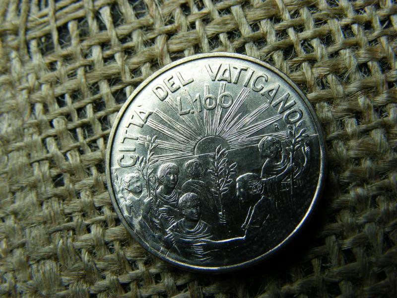 Vatikán 100 lire, 1999, lira