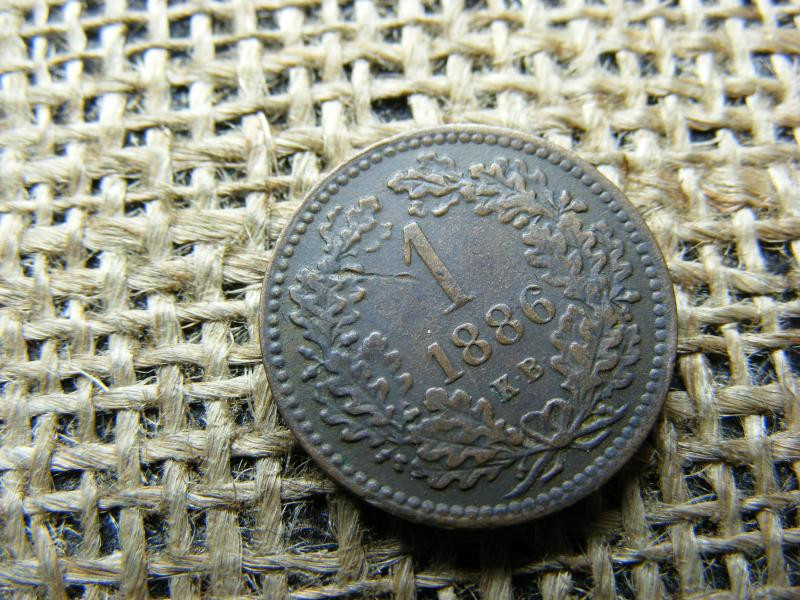 1 Krajcár 1886, Ferenc József korona