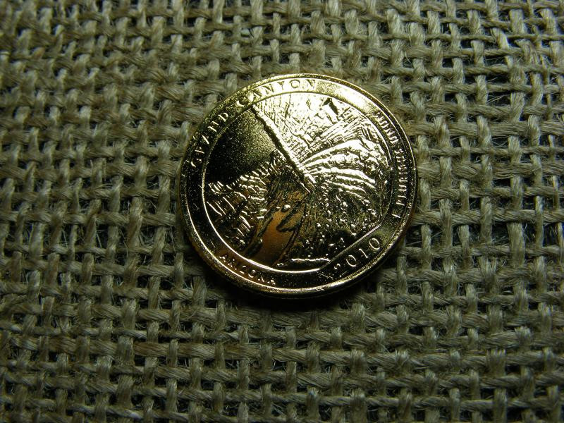 Aranyozott USA 25 cent, 2010 P