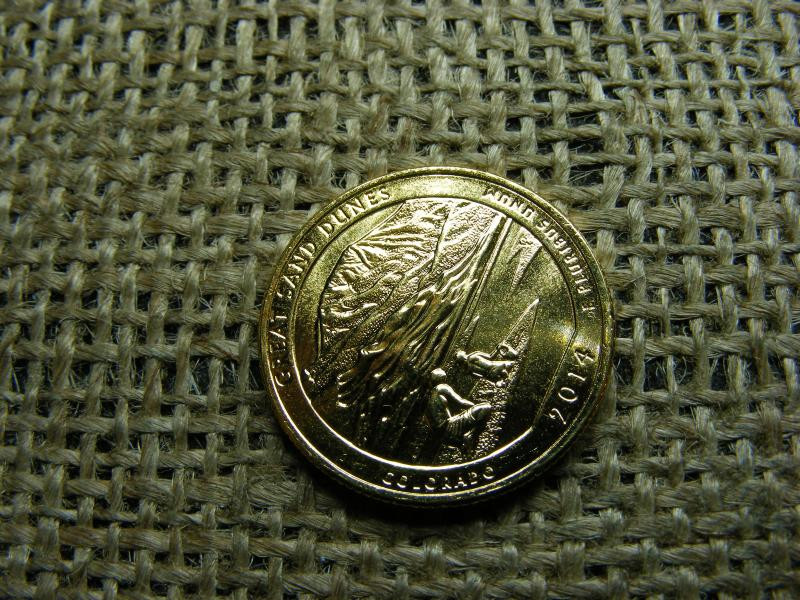 Aranyozott USA 25 cent, 2014 D