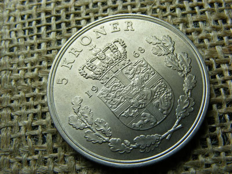 5 Kroner 1968, Dánia, Korona