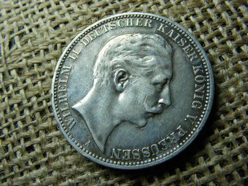 Birodalmi 3 márka, 1910, ezüst