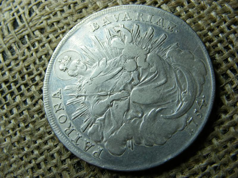 Bajor Ezüst Tallér, 1754, Nagyon Szép Állapot