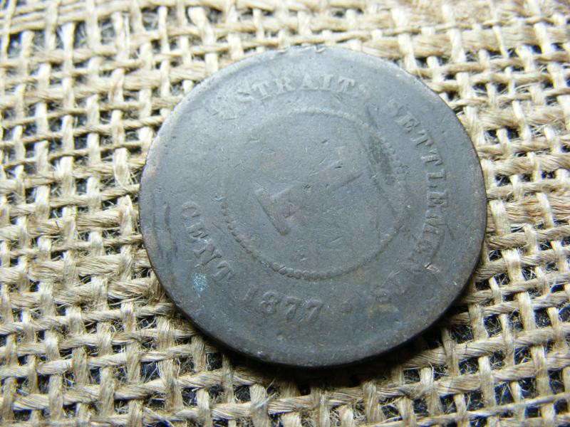 Malajzia 1 cent, 1877, fémpénz