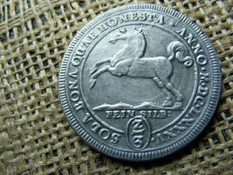 Brunswick-Lüneburg 2/3 tallér, 1730-1749, 1982 utánveret