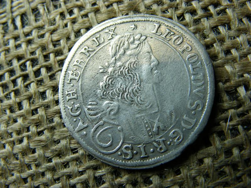 Lipót ezüst 6 krajcár, 1672, ritka értékjelzés