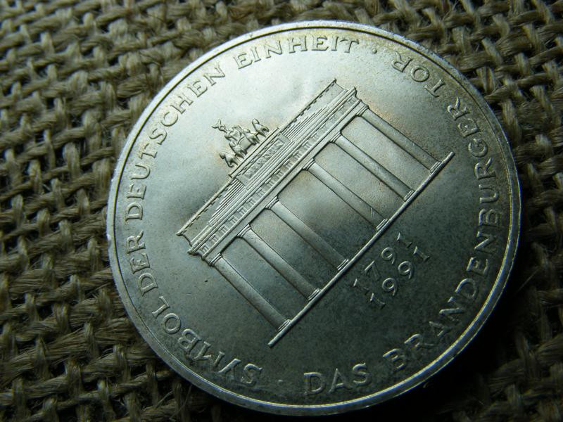 Ezüst 10 márka érme, 1991, A
