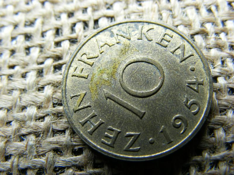 10 frank 1954, franken