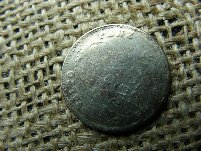 Ezüst 20 krajcár, 1870, GyF, hamis