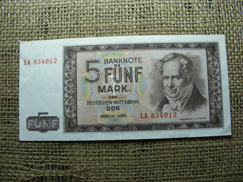 5 márka bankjegy, 1964, Németország
