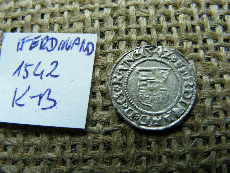 I. Ferdinánd denár, 1542, KB