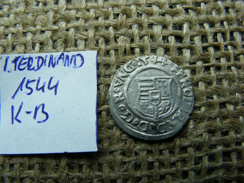 I. Ferdinánd denár, 1544, KB