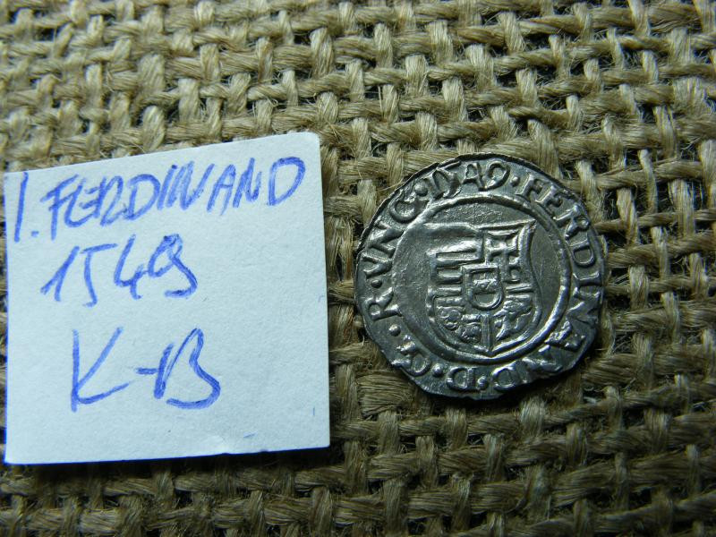 I. Ferdinánd denár, 1549, KB