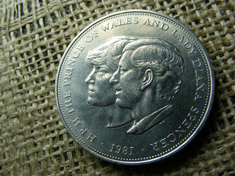 Angol 25 Penny, 1981, Lady Diana és Károly