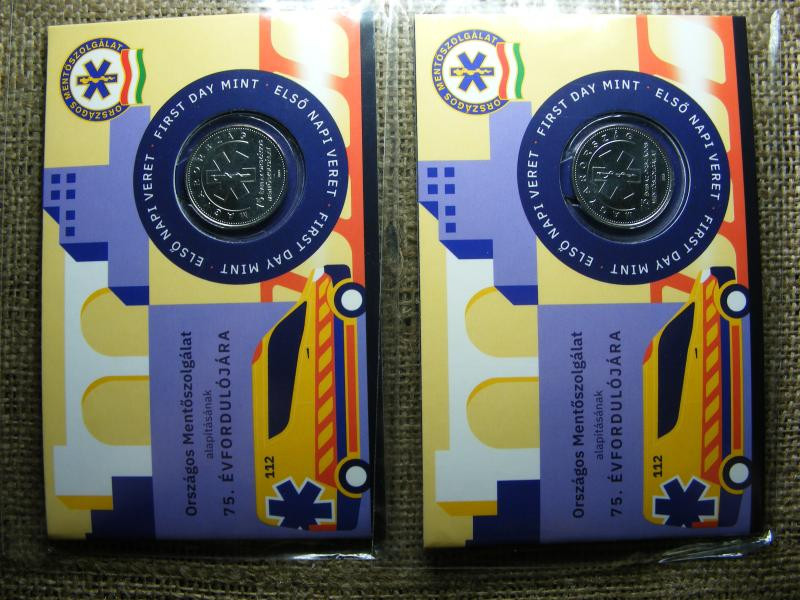 50 Forint, 2023, Országos Mentőszolgálat 75 Éves Díszcsomagolás