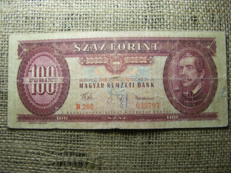 100 forintos bankjegy, 1960