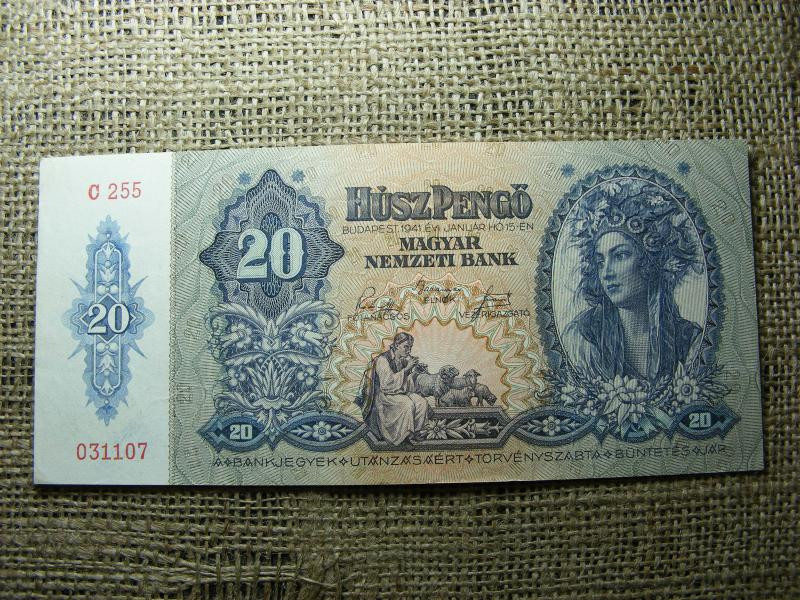 20 pengő, 1941, Magyarország