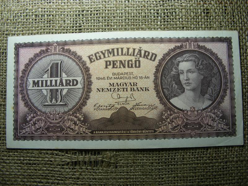 Egymilliárd pengő, 1946, Magyarország