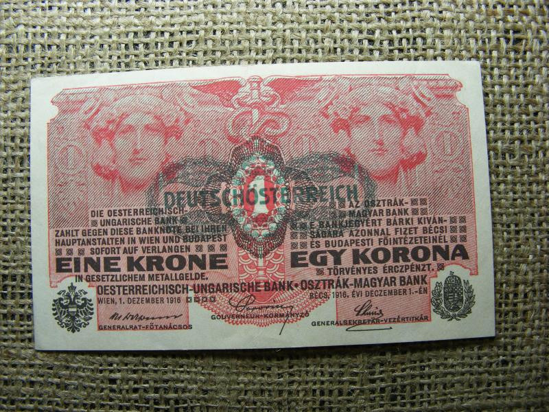 1 korona bankjegy, 1916, DÖ