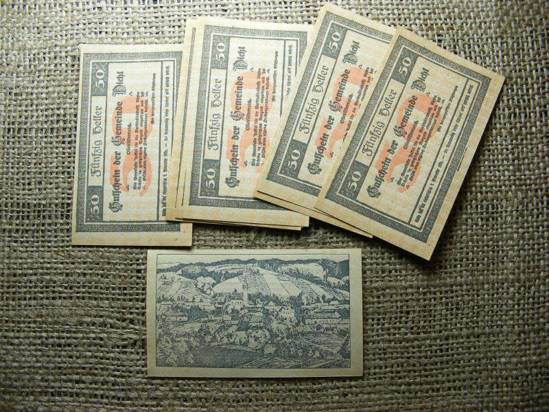Ausztria 50 heller 1920 Notgeld, hajtatlan