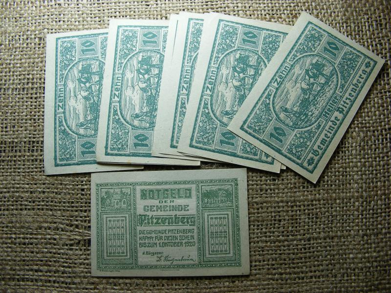 Ausztria 10 heller, 1920, Notgeld, hajtatlan