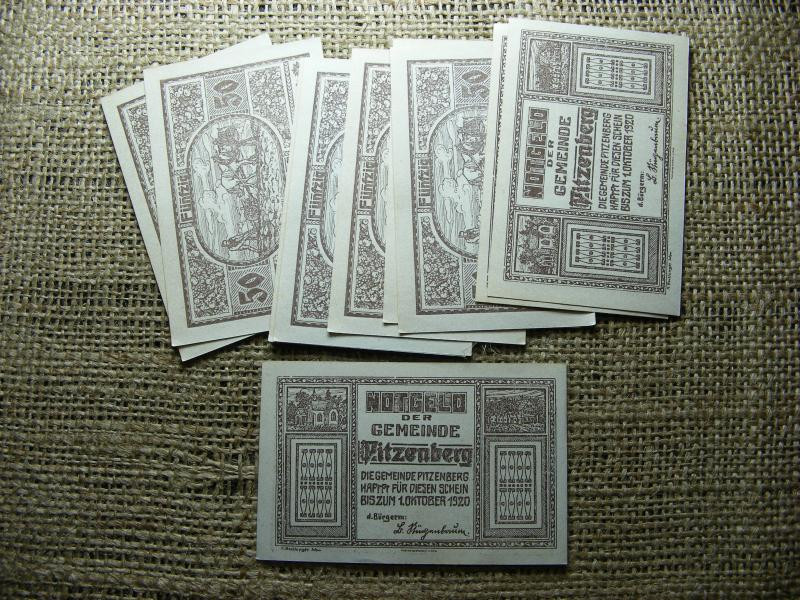 Ausztria 50 heller 1920 Notgeld, hajtatlan