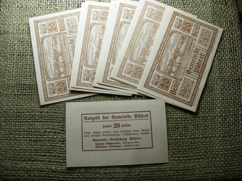 Ausztria 20 heller 1920, Notgeld, hajtatlan