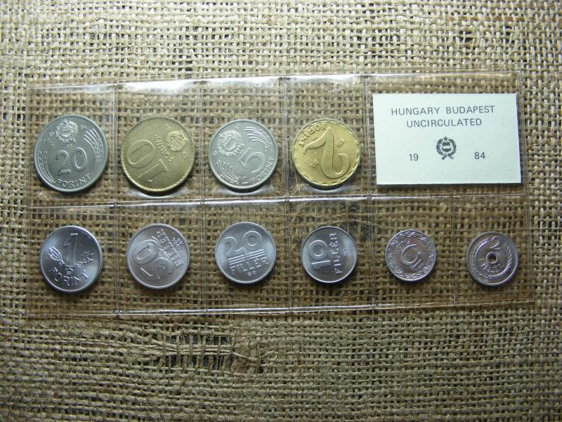 Fóliás forgalmi sor, 1984, forint és fillér