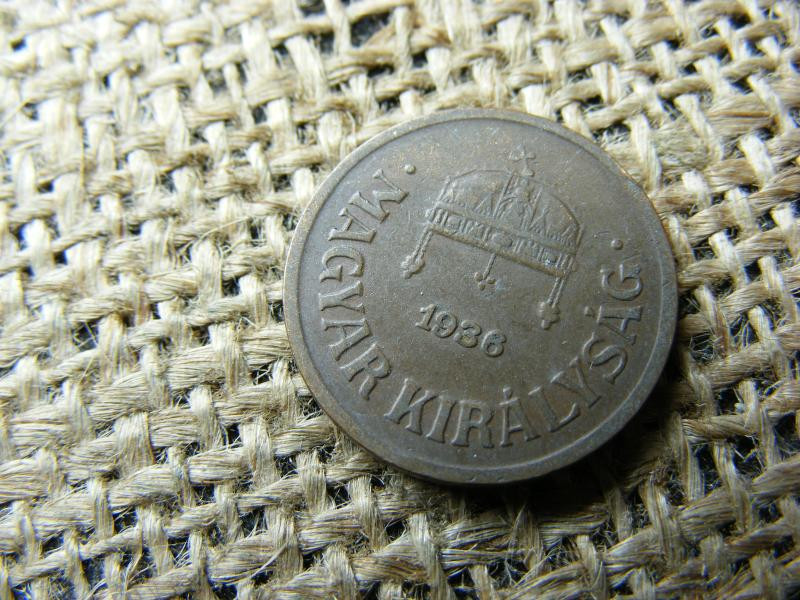 2 fillér, 1936, Magyarország