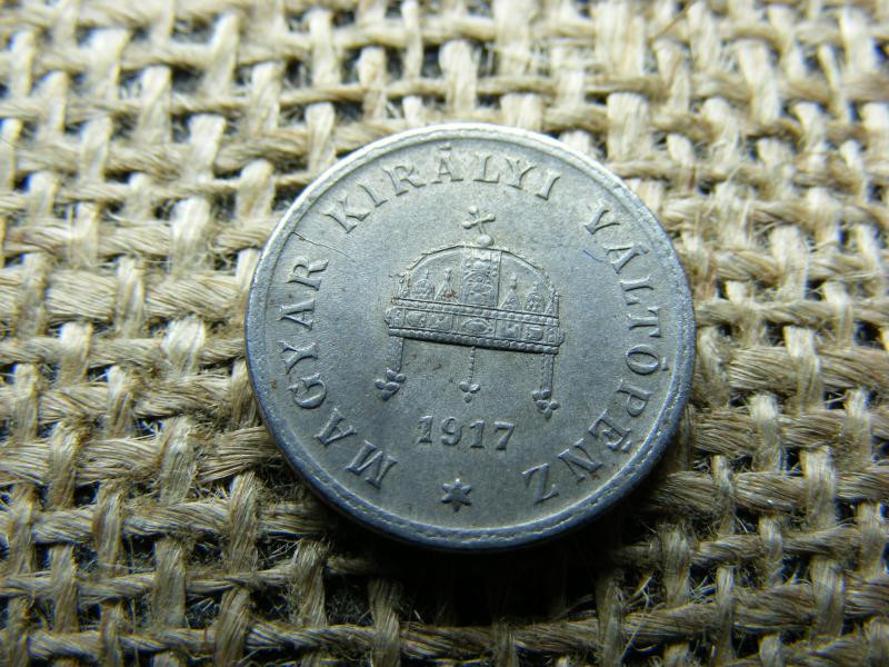 2 fillér, 1917, korona pénzrendszer