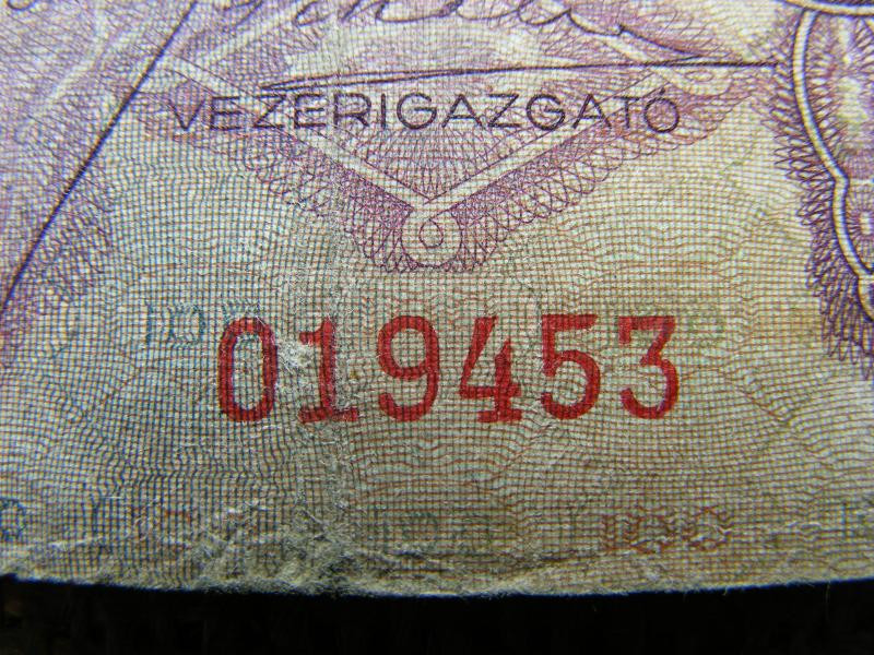 100 pengő bankjegy, 1930, egyedi sorszám