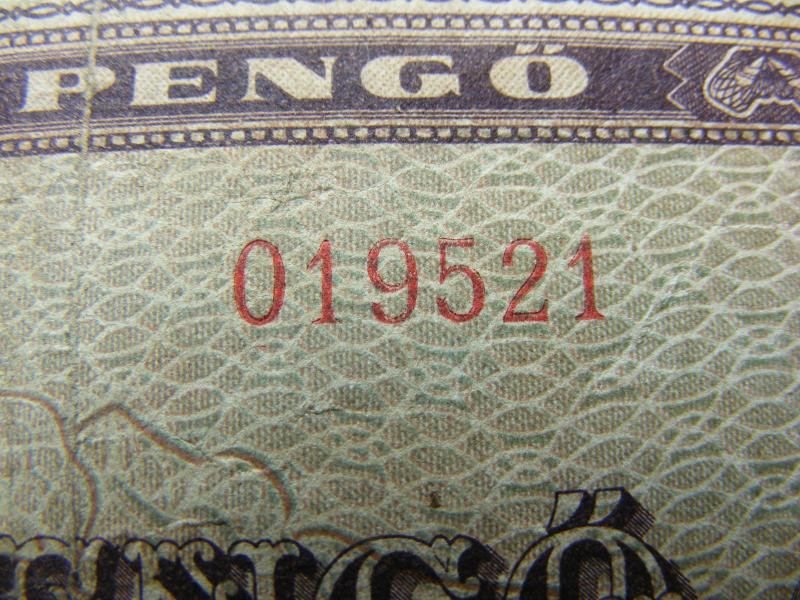 100 pengő bankjegy, 1945, születési dátumos