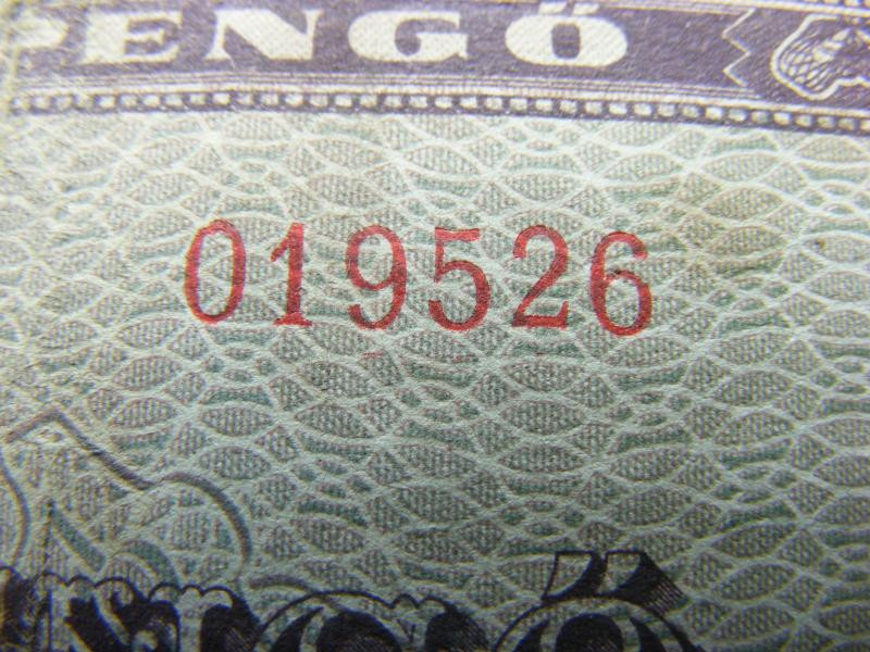 100 pengő bankjegy, 1945, makkos vízjeles