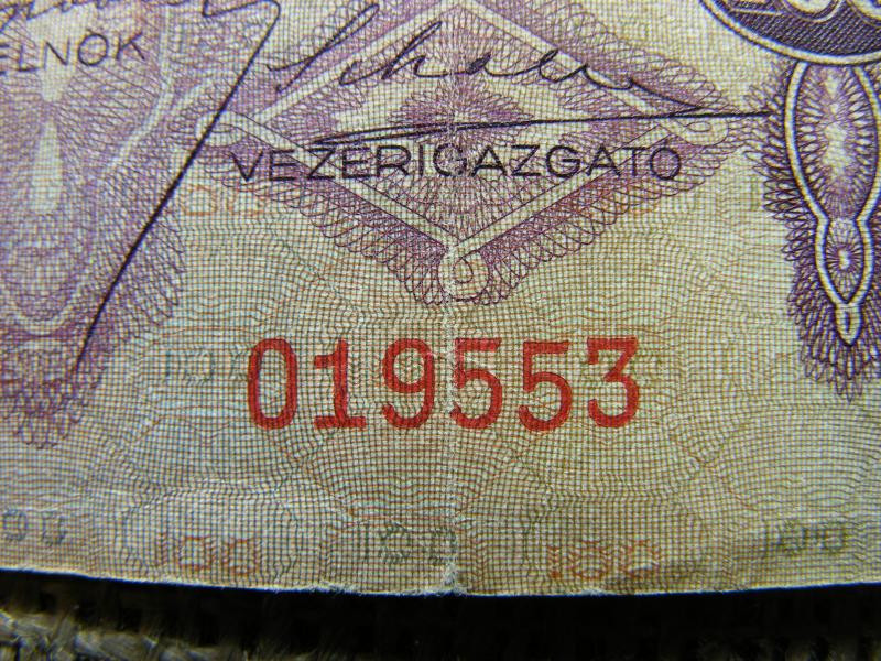 100 pengő bankjegy, 1930, születési dátumos