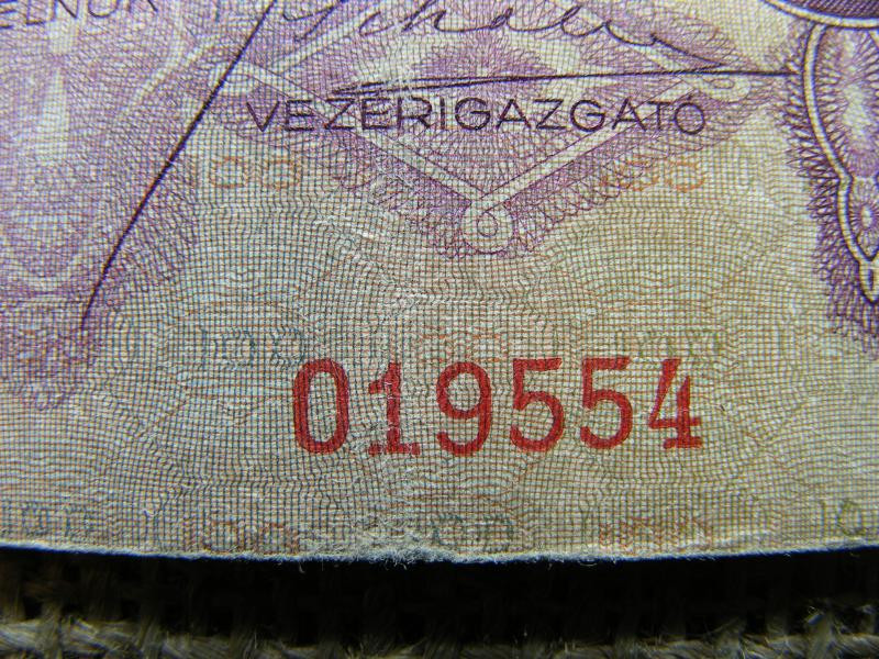 100 pengő bankjegy, 1930, születési dátumos