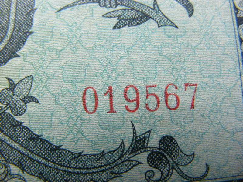 Százezer milpengő bankjegy, 1946, egyedi sorszám