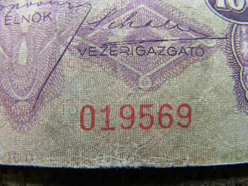 100 pengő bankjegy, 1930, születési dátumos