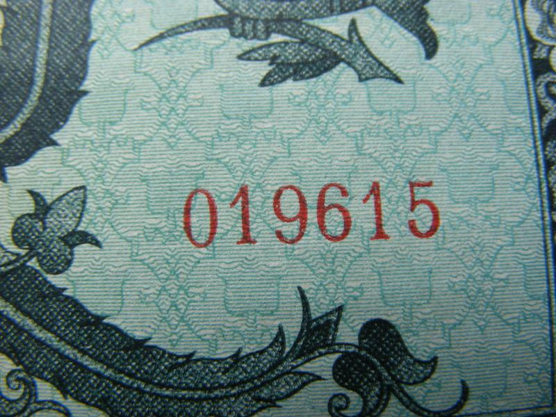 Százezer milpengő bankjegy, 1946, egyedi sorszám