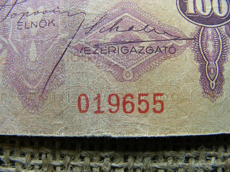 100 pengő bankjegy, 1930, születésnapos ajándék