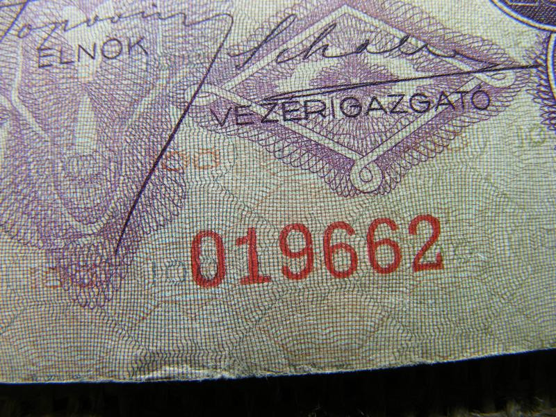 100 pengő bankjegy, 1930, születési dátumos