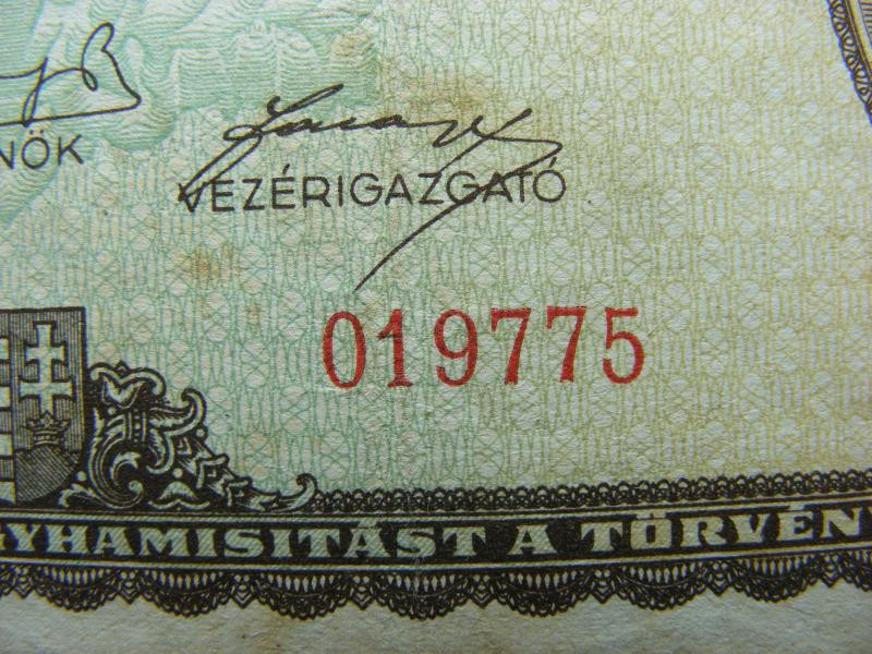 Százmillió pengő bankjegy, 1946, születési dátumos