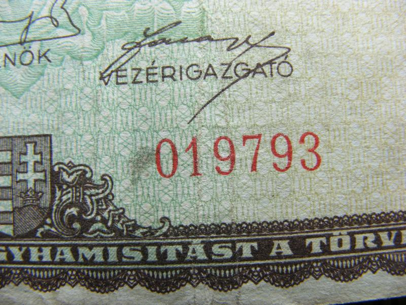 Százmillió pengő bankjegy, 1946, születési dátumos