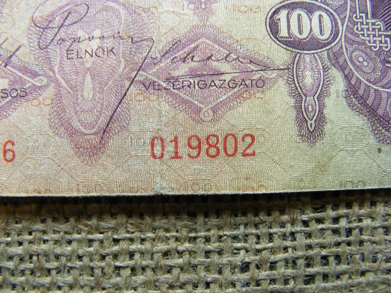 100 pengő bankjegy, 1930, születési dátumos