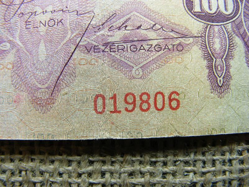 100 pengő bankjegy, 1930, születési dátumos