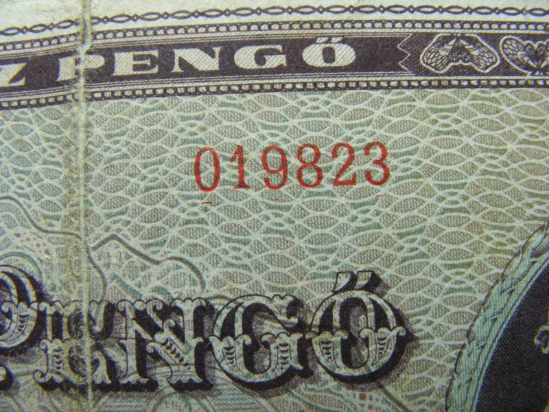 100 pengő bankjegy, 1945, születési dátumos