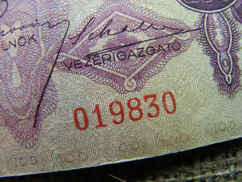 100 pengő bankjegy, 1930, születésnapos ajándék