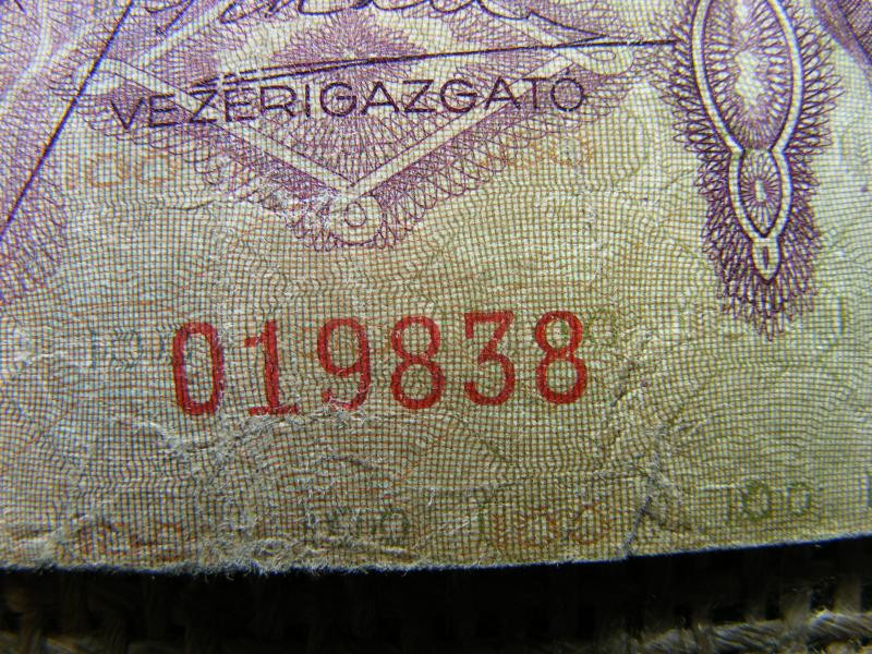 100 pengő bankjegy, 1930, születési dátumos