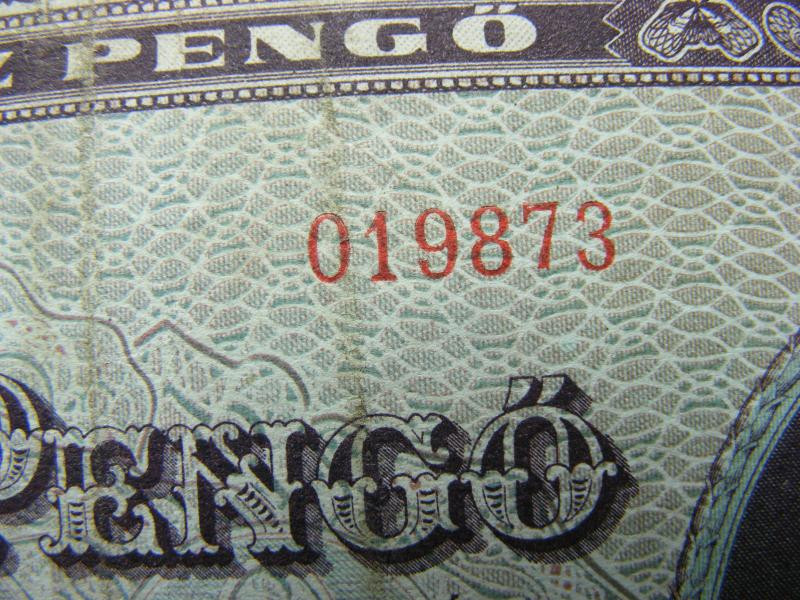 100 pengő bankjegy, 1945, születési dátumos