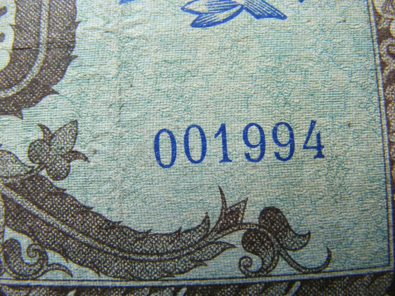 Százezer pengő bankjegy, 1945, egyedi sorszám