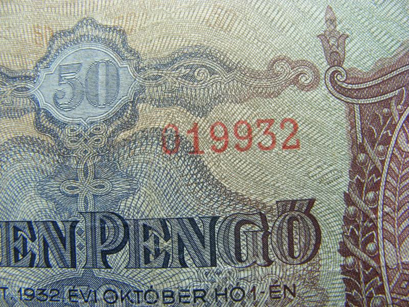 50 pengő bankjegy, 1932, születési dátumos sorszám